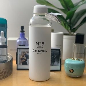 Chanel Glass Water Bottle Limited Edition